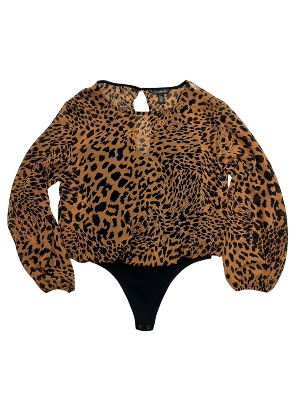 Banana Republic Leopard Bodysuit EUC Size XS